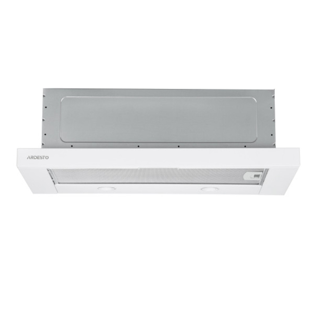 Витяжка Ardesto телескопічна, метал, 60см, 450м3ч, метал, 2х1Вт LED, кнопкове, білий