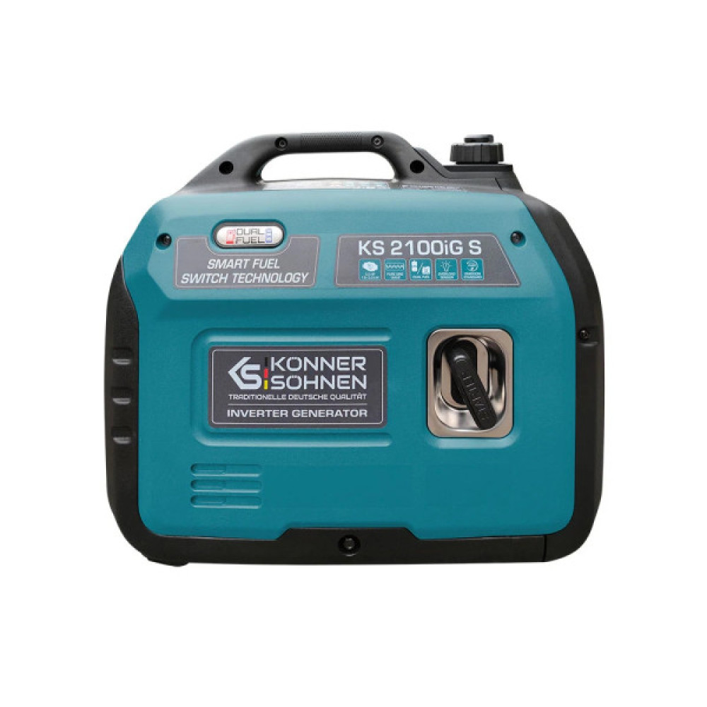 Генератор газобензиновий інверторний Konner&Sohnen KS 2100IGS, 230В, 2.0кВт, ручний стартер, 19кг