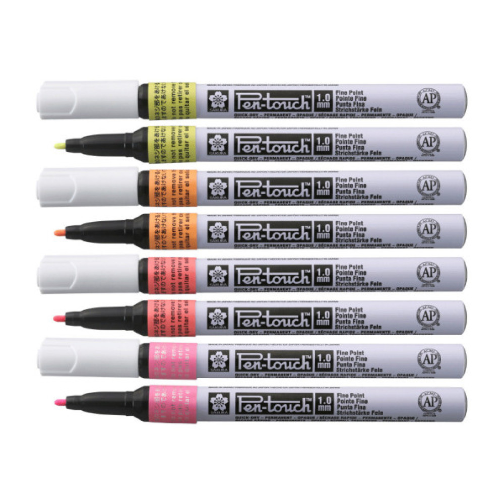 Маркер Sakura Pen-Touch Жовтий, флуоресцентний, тонкий (FINE) 1мм (084511322707)