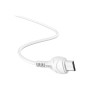 Дата кабель USB 2.0 AM to Micro 5P 1.0m 2.4A PVC X37 white HOCO (6931474710505)