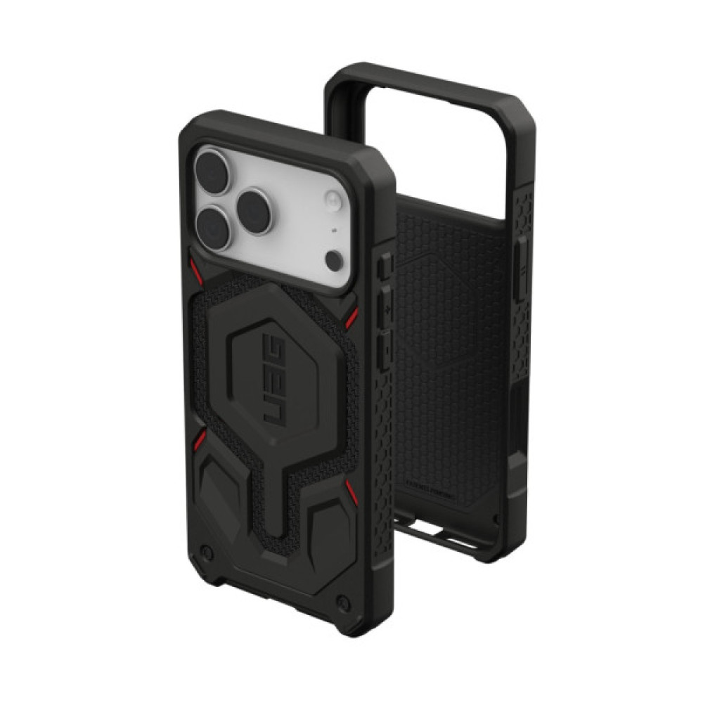 Чохол до мобільного телефона UAG iPhone 17 Pro Max Monarch Pro MagSafe Kevlar Black (114514113940) Чохол до мобільного телефона UAG iPhone 17 Pro Max Monarch Pro MagSafe Kevlar Black (114514113940)
