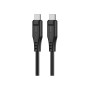 Дата кабель USB-C to USB-C 1.2m 3A TPE C3-03 Black Acefast (6974316280842)