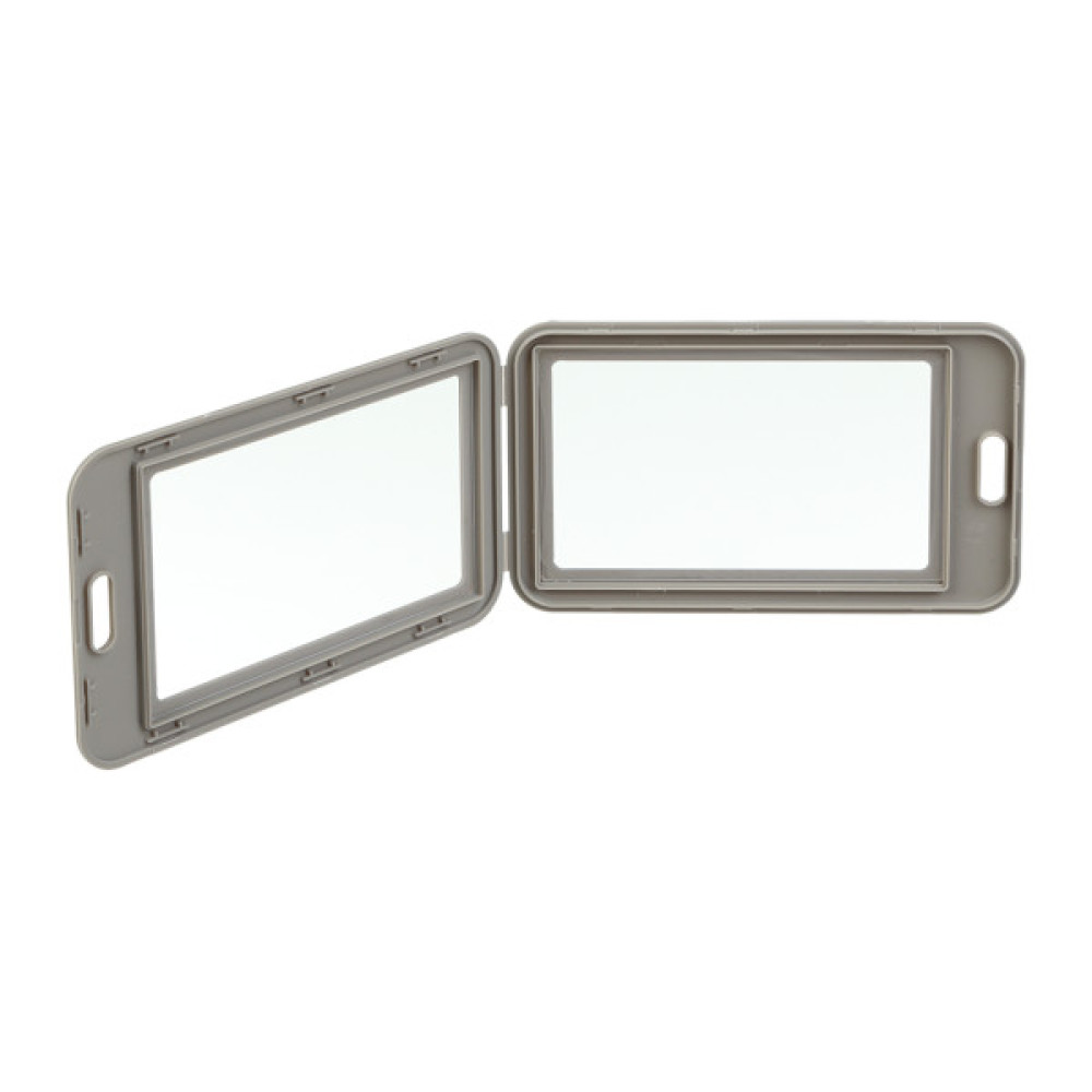 Бейдж Buromax вертикальний, 69 х 111мм, PP+PVC, сірий (BM.5414-09)