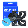 Кулер до корпусу Zezzio ZF-P120 2pin Кулер до корпусу Zezzio ZF-P120 2pin