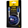 Дата кабель USB 2.0 AM to Lightning 1.0m 2A Cablexpert (CC-USB-8PLED-1M) Дата кабель USB 2.0 AM to Lightning 1.0m 2A Cablexpert (CC-USB-8PLED-1M)