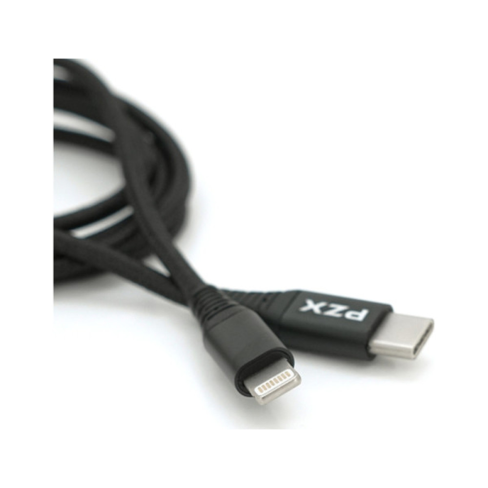 Дата кабель USB-C to Lightning 1.2m 2.1A black PZX (YT-PZX/V-109-M+L/B)