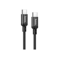Дата кабель USB-C to USB-C 1.0m 60W nylon X14 black HOCO (6931474752215)