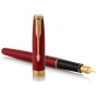 Ручка пір'яна Parker SONNET 17 Intense Red GT FP F (86 215) Ручка пір'яна Parker SONNET 17 Intense Red GT FP F (86 215)