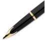 Ручка пір'яна Waterman CARENE Essential Black/Gold GT  FP F (11 204)