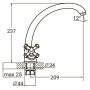 Змішувач AQUATICA PL-4B155C Змішувач AQUATICA PL-4B155C