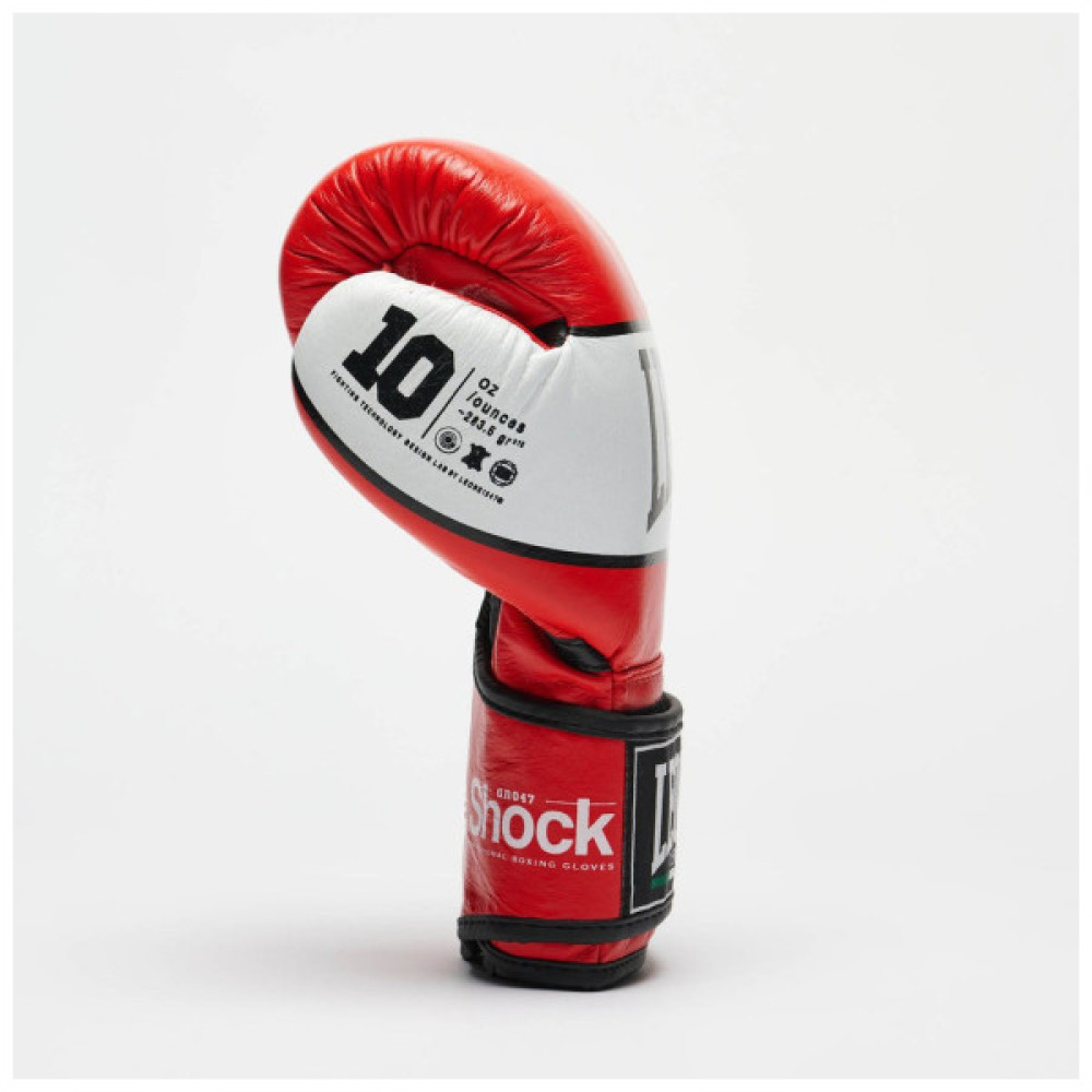 Боксерські рукавички Leone GN047 Shock Red 12 унцій (GN047_Red_12oz)
