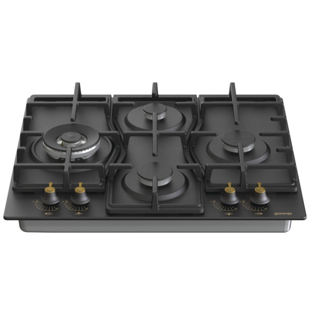 Варильна поверхня Gorenje газова, 60см, чавун, чорний
