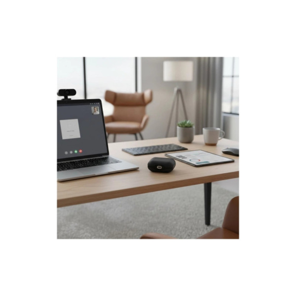 Чохол для навушників Uniq Lyden DS AirPods 4 Dallas Black (8886463691328)