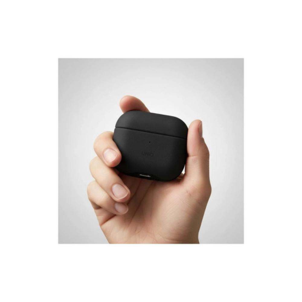 Чохол для навушників Uniq Lyden DS AirPods 4 Dallas Black (8886463691328)