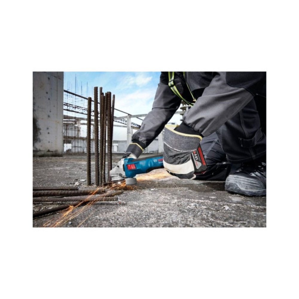 Шліфувальна машина Bosch GWS 18V-11 125мм, 18В, 2x5Ah, 0-9000об/хв, 1.7кг, кейс (0.601.9N4.103)