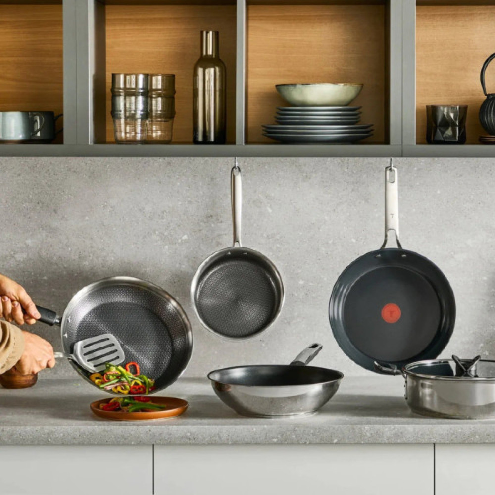 Сковорода Tefal ВОК Emotion+, 28см, чорний (E3271944)