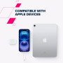 Дата кабель USB-C to USB-C 2.0m CC100SC 100W 2m White Canyon (CNS-CC100SC20W)