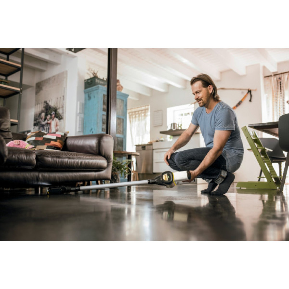Пилосос Karcher безпровідна VC 6 CORDLESS OURFAMILY, конт пил -0.8л, автон. робота до 50хв, вага-2.5кг, НЕРА 12, білий