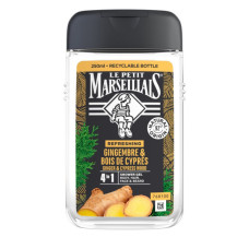 Гель для душу Le Petit Marseillais 4 в 1 Імбир та Кипарис 250 мл (3574661633725/3574661714523)