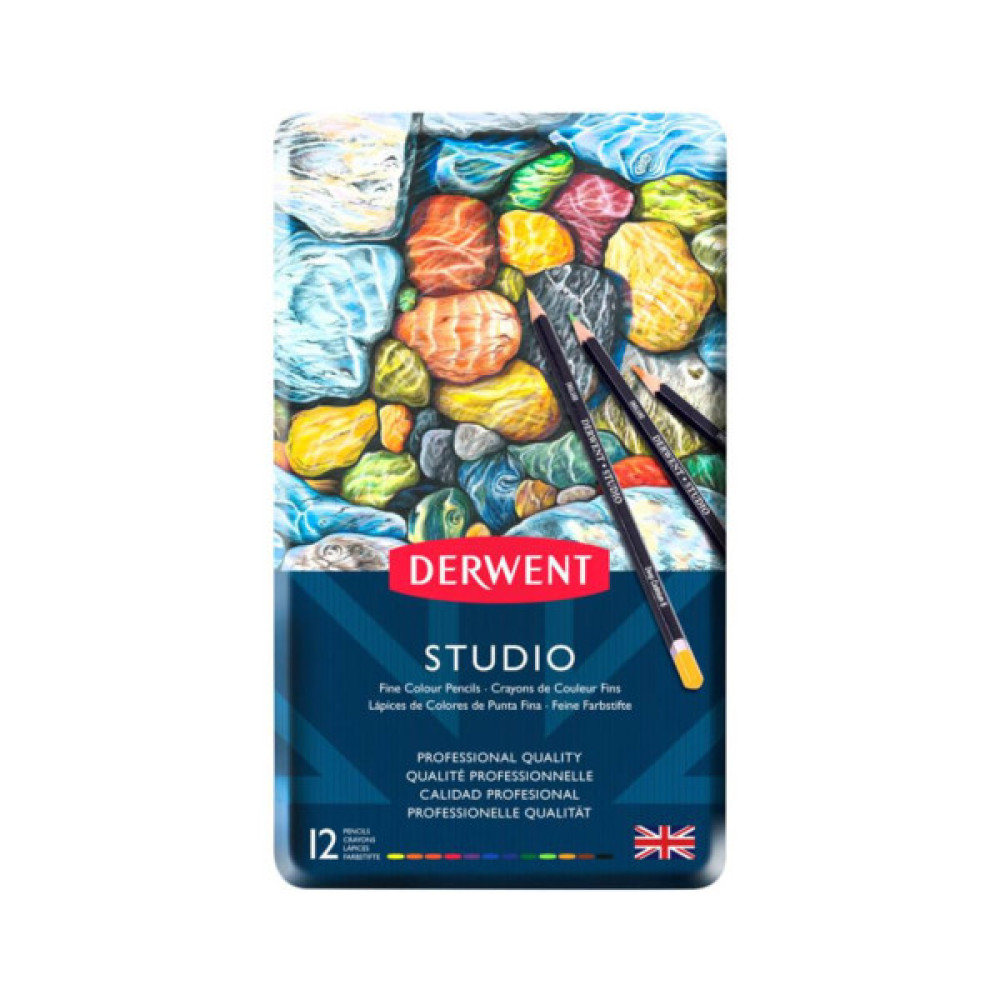 Олівці кольорові Derwent Studio, 12 кольорів (5010255713476)