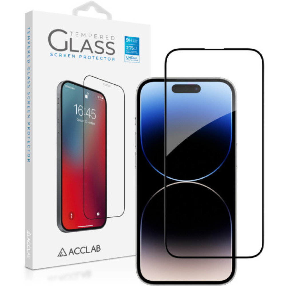 Скло захисне ACCLAB Full Glue Apple iPhone 14 Pro Max (1283126541988)