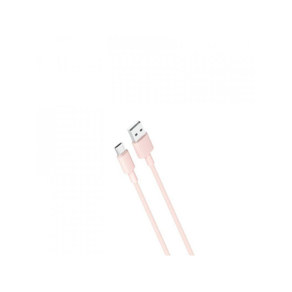 Дата кабель USB 2.0 AM to Micro 5P 1.0m 2.4A pink XO (NB156-M-PN)