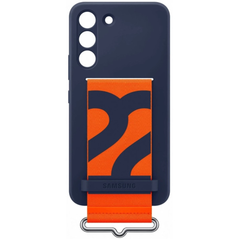Чохол до мобільного телефона Samsung Silicone with Strap Galaxy S22 Plus Navy (EF-GS906TNEGRU) Чохол до мобільного телефона Samsung Silicone with Strap Galaxy S22 Plus Navy (EF-GS906TNEGRU)