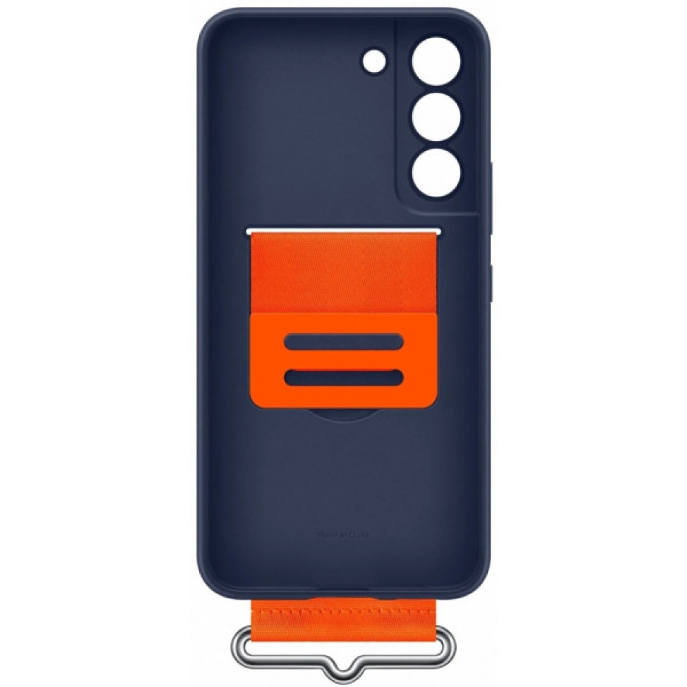 Чохол до мобільного телефона Samsung Silicone with Strap Galaxy S22 Plus Navy (EF-GS906TNEGRU) Чохол до мобільного телефона Samsung Silicone with Strap Galaxy S22 Plus Navy (EF-GS906TNEGRU)