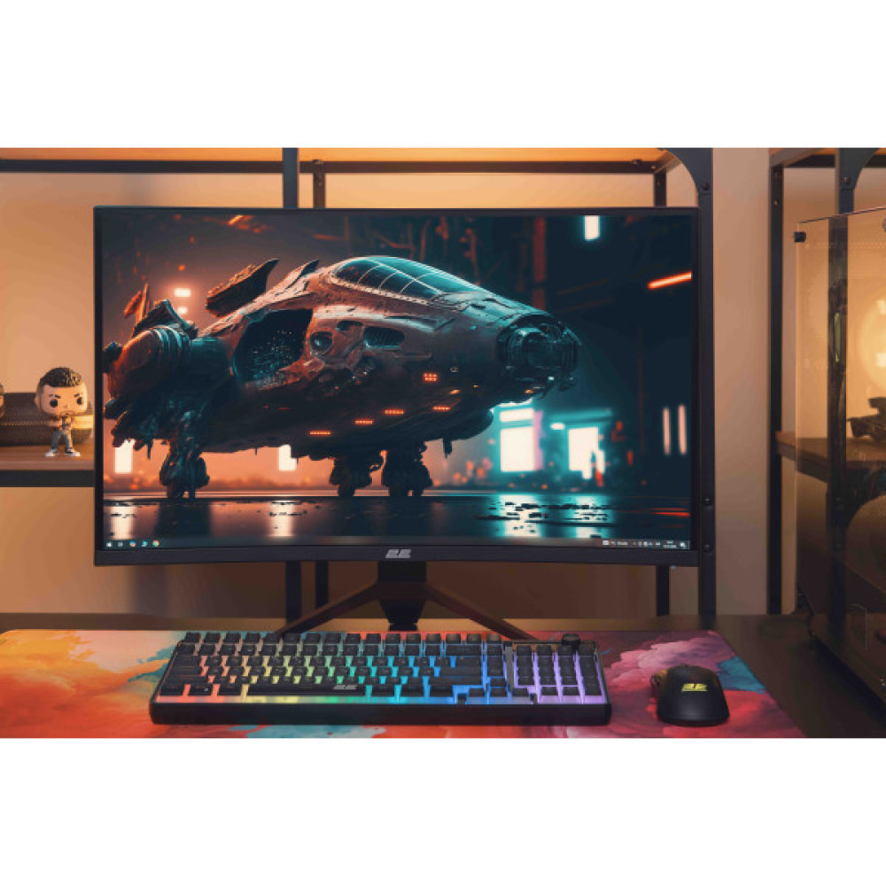 Монітор 2E GAMING 27" G2725BV HDMI, DP, VA, 2560x1440, 180Hz, 1ms, CURVED, FreeSync