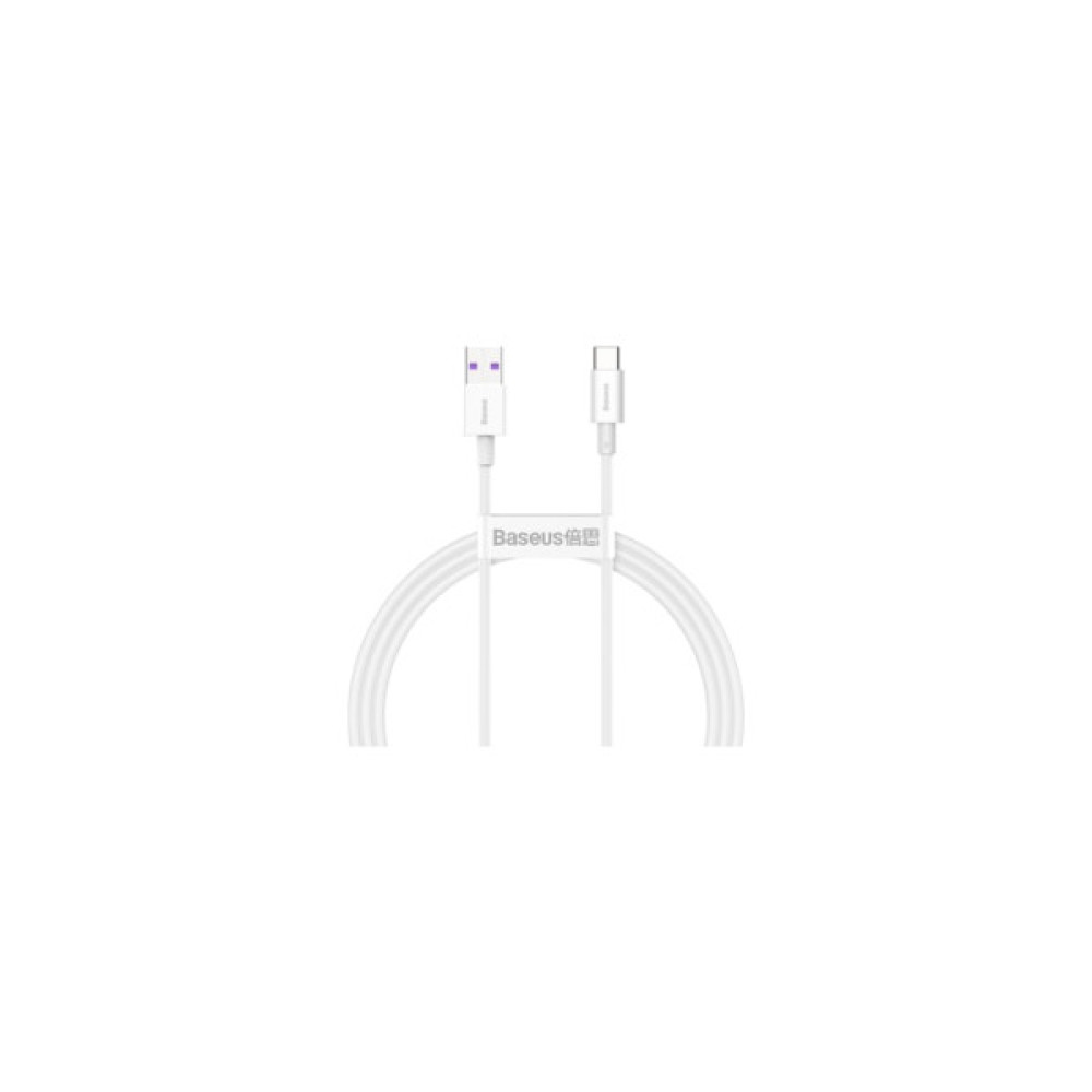 Дата кабель USB 2.0 AM to USB-C 1.0m 3A White Baseus (CATYS-02)
