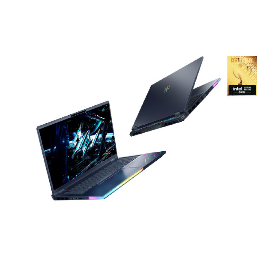 Ноутбук Acer Predator Helios 18 PH18-73 18" WQXGA IPS, Intel U9-275HX, 32GB, F1TB, NVD5080-16, Lin, чорний