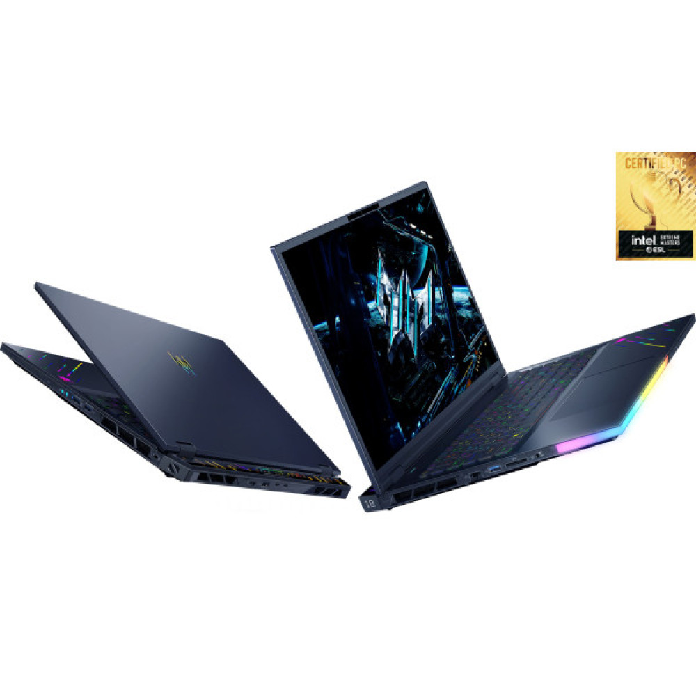 Ноутбук Acer Predator Helios 18 PH18-73 18" WQXGA IPS, Intel U9-275HX, 32GB, F1TB, NVD5080-16, Lin, чорний