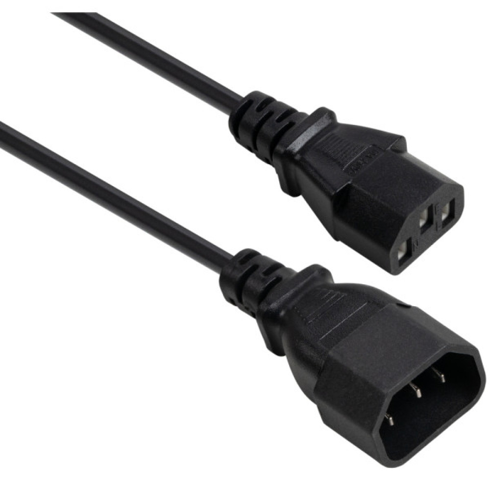 Кабель живлення C13 to C14 1.8m 0.75mm2 Rezone (RZPC-13141875)