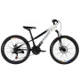 Велосипед Space 24" MARS DD FR рама-11" ST 2026 чорний з білим (OPS-SP-24-059)