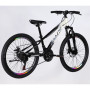 Велосипед Space 24" MARS DD FR рама-11" ST 2026 чорний з білим (OPS-SP-24-059)