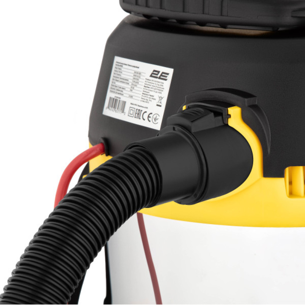 Пилосос професійний 2E PowerClean 30S 1200Вт 17кПа контейнер 30л розетка 220В/2000Вт вологе/сухе прибирання функція повітродувки IPX4 6.3кг
