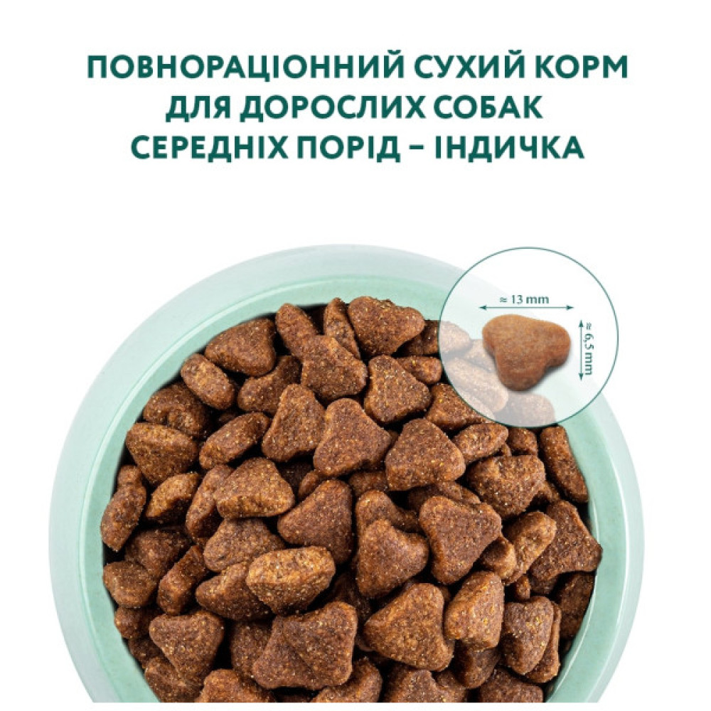 Сухий корм для собак Optimeal для середніх порід зі смаком індички 4 кг (4820083905513)