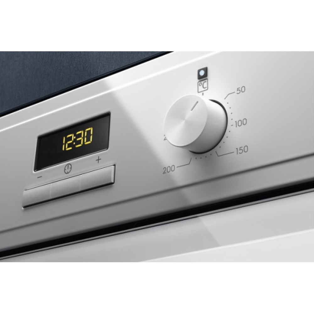 Духова шафа Electrolux електрична, 65л, A, дисплей, конвекція, білий