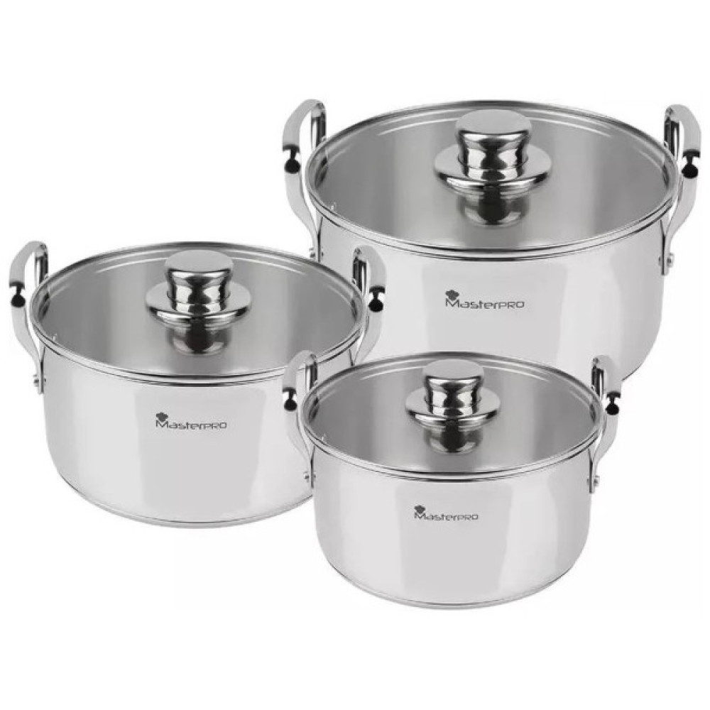 Набір посуду MasterPro Smart 3,14/6,5/11,6 л 6 предметів (BGMP-2145)
