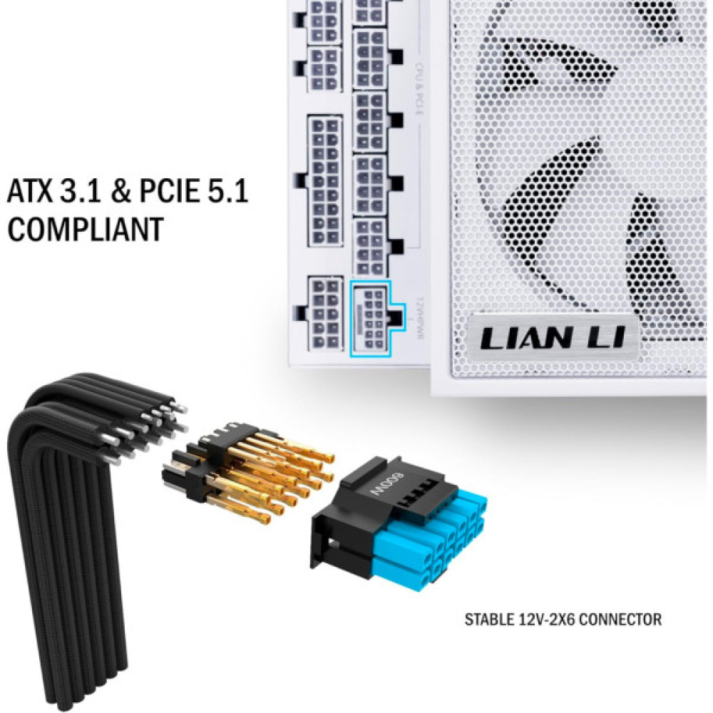 Блок живлення Lian Li 1300W EDGE1300 White (G9P.EG1300.WE00.EU)