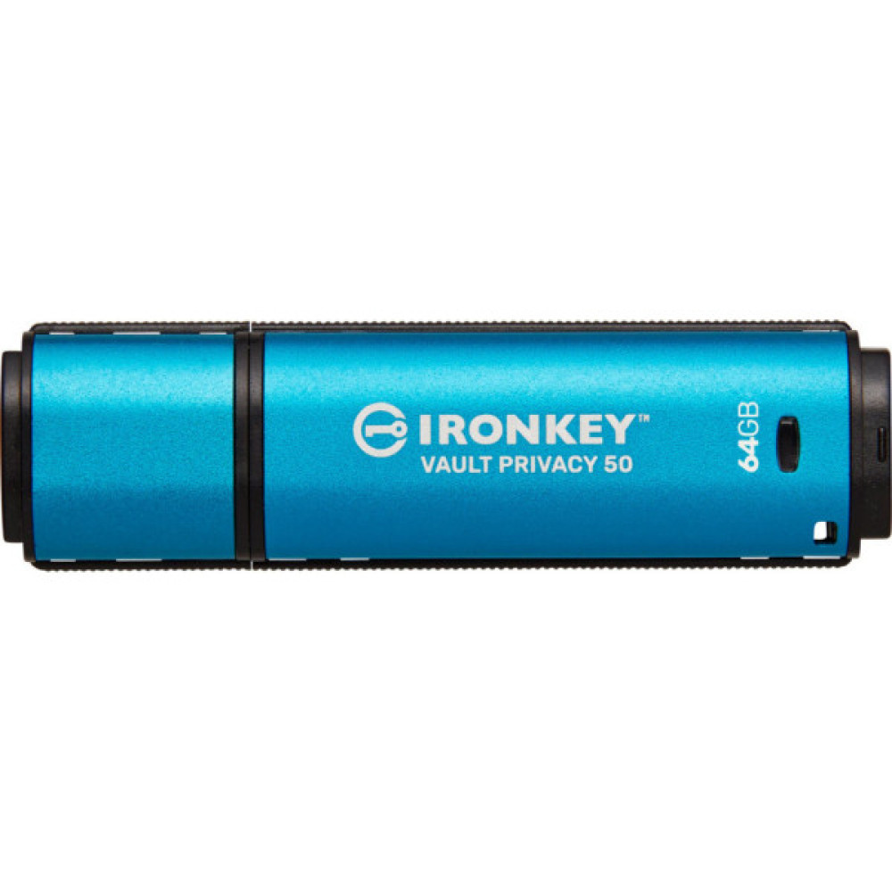 USB флеш накопичувач Kingston 64GB IronKey Vault Privacy 50 Blue USB 3.2 (IKVP50/64GB)