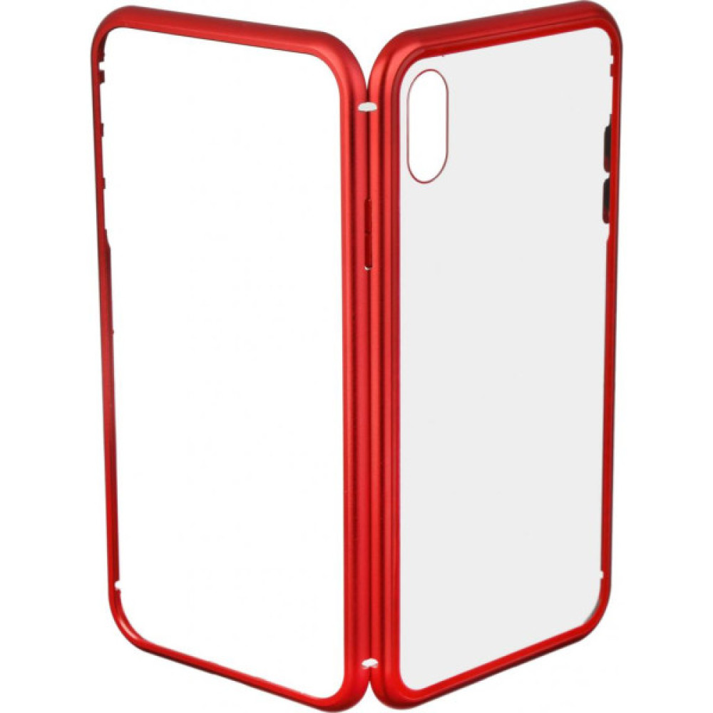 Чохол до мобільного телефона Armorstandart Magnetic Case 1 Gen. iPhone XS Max Clear/Red (ARM53391)