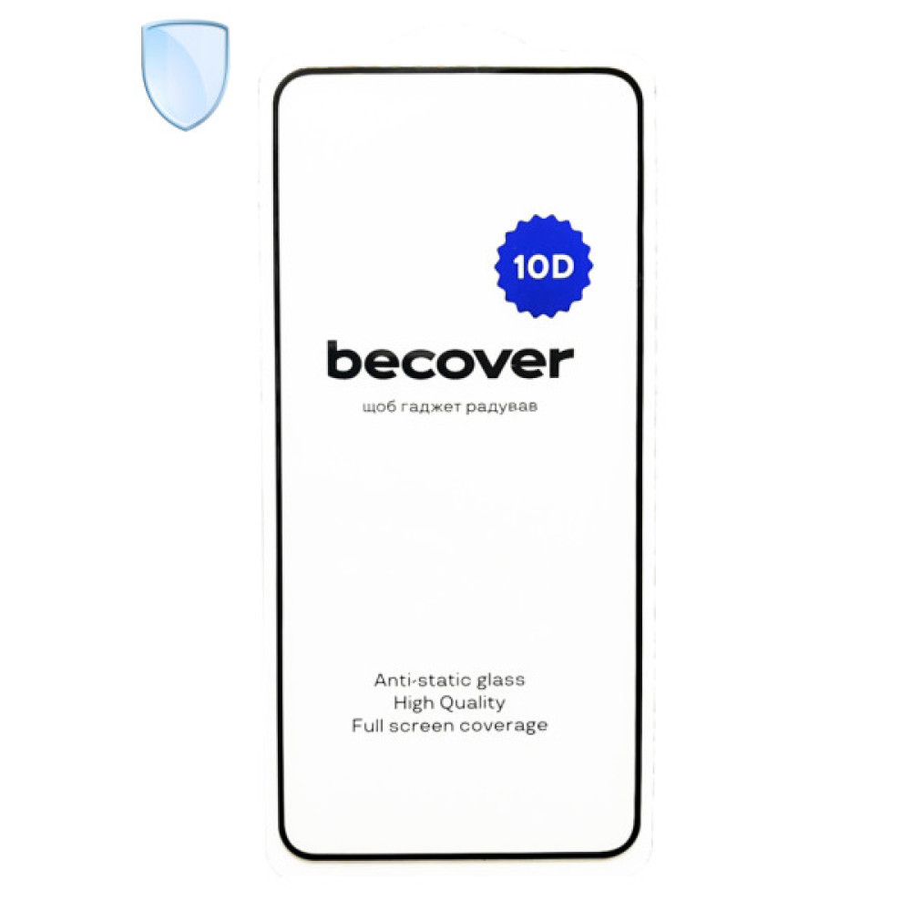 Скло захисне BeCover 10D Motorola Moto G86 Black (713743) Скло захисне BeCover 10D Motorola Moto G86 Black (713743)