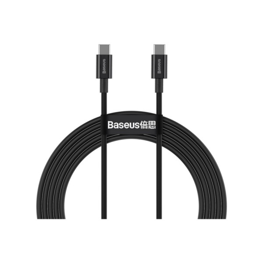 Дата кабель USB-C to USB-C 1.0m 5A Black Baseus (CATYS-B01)