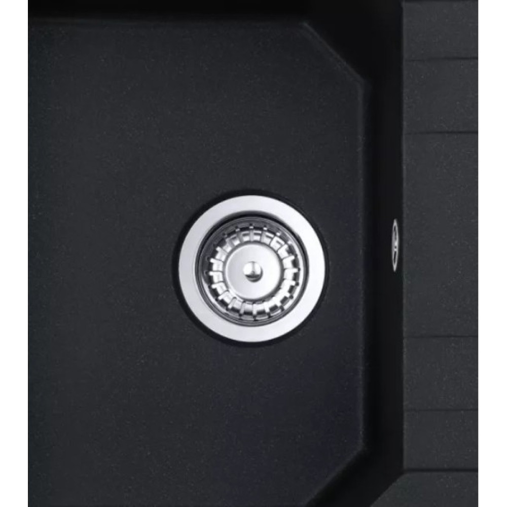 Мийка кухонна Franke Urban, фраграніт, прямокутник, з крилом, 620х500х220мм, чаша - 1, врізна, оборотна, UBG 611-62, онікс