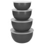 Миска KitchenAid Coreline, набір 4 шт, з кришкою, сірий (KQG176OSCGG)