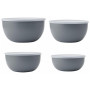 Миска KitchenAid Coreline, набір 4 шт, з кришкою, сірий (KQG176OSCGG)