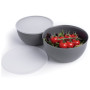 Миска KitchenAid Coreline, набір 4 шт, з кришкою, сірий (KQG176OSCGG)