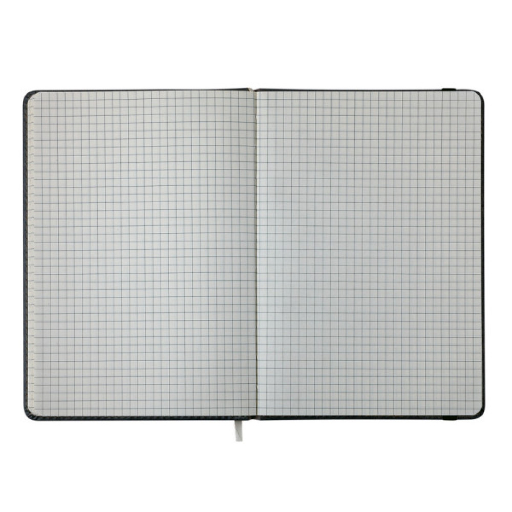 Книга записна Buromax Respect 96 аркушів А5 у клітинку сірий (BM.295108-09)