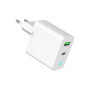 Зарядний пристрій Gembird 1xUSB-A + 1 Type-C (PD20Вт + QC3.0 18Вт) white (TA-UC-PDQC20L-W-01) Зарядний пристрій Gembird 1xUSB-A + 1 Type-C (PD20Вт + QC3.0 18Вт) white (TA-UC-PDQC20L-W-01)